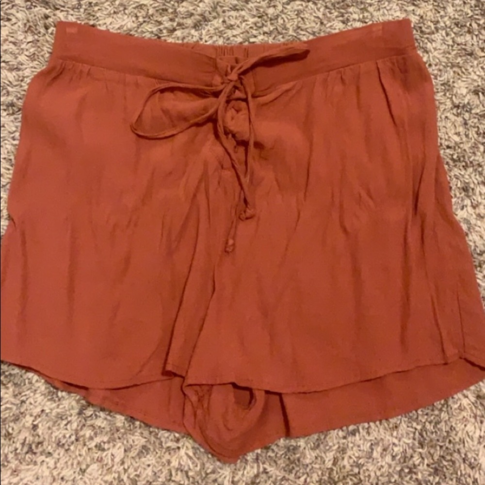 Tie Front Soft Shorts